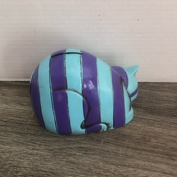 Vtg Pride Creations Striped Cat Coin Bank - Picture 3 of 11